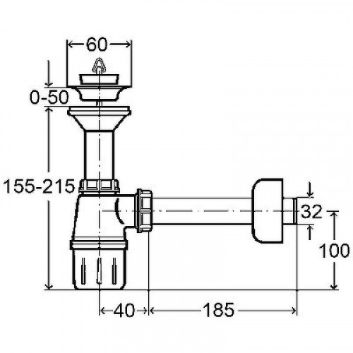Сифон для раковины Viega 103927 Белый