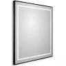 Зеркало BelBagno Kraft 70 SPC-KRAFT-700-800-LED-TCH-WARM-NERO с подсветкой Черное с сенсорным выключателем и подогревом стекло