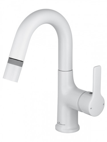 Смеситель для раковины Wonzon &amp; Woghand WW-FE01L212-MW цвет Белый матовый