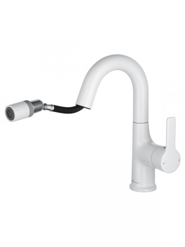 Смеситель для раковины Wonzon &amp; Woghand WW-FE01L212-MW цвет Белый матовый