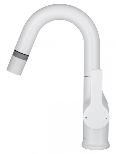 Смеситель для раковины Wonzon &amp; Woghand WW-FE01L212-MW цвет Белый матовый