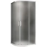 Душевой уголок Abber Schwarzer Diamant 90x90 AG01090M профиль Хром стекло матовое