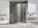 Душевой уголок Abber Schwarzer Diamant 90x90 AG01090M профиль Хром стекло матовое