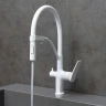 Смеситель для кухни Lemark Bronx LM3761MW цвет Белый матовый