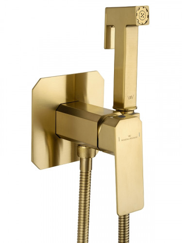 Гигиенический душ со смесителем Wonzon &amp; Woghand Diamond WW-88829011-BG цвет Брашированное золото