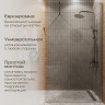 Душевая перегородка DIWO Орел 110 DS-OR-110-CR профиль Хром матовый стекло прозрачное
