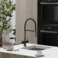 Смеситель для кухни Sancos Imola SC4010GG Вороненная сталь Черный латунь однорычажный