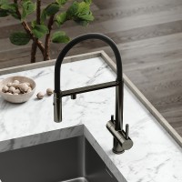 Смеситель для кухни Sancos Imola SC4010GG Вороненная сталь Черный латунь однорычажный