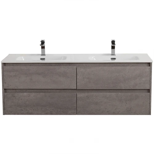 Тумба под раковину BelBagno Kraft 140 KRAFT-1400-4C-SO-2-CG подвесная Cemento Grigio МДФ / ЛДСП