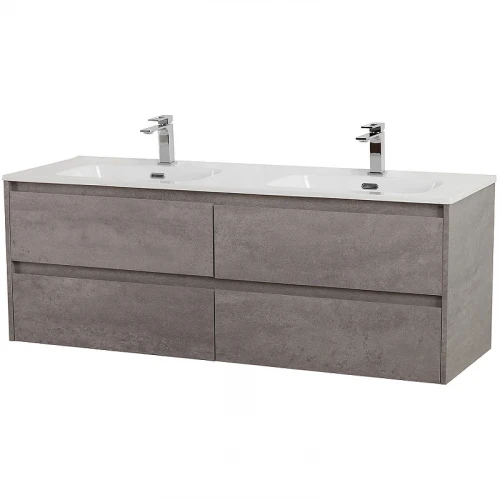 Тумба под раковину BelBagno Kraft 140 KRAFT-1400-4C-SO-2-CG подвесная Cemento Grigio МДФ / ЛДСП