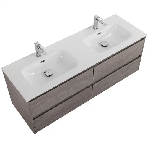 Тумба под раковину BelBagno Kraft 140 KRAFT-1400-4C-SO-2-CG подвесная Cemento Grigio МДФ / ЛДСП