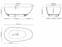 Ванна из искусственного камня Uni-Flow Ova 170x85 FS302-1700 Gloss White цвет Белый глянцевый