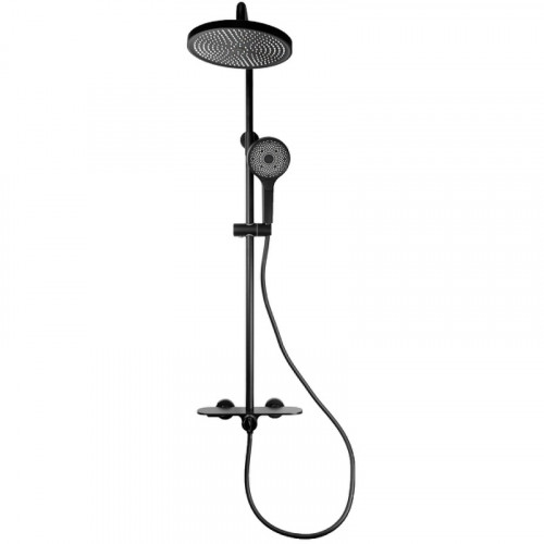 Душевая система Bronze de Luxe Icon 80112CB Черная матовая латунь на стену