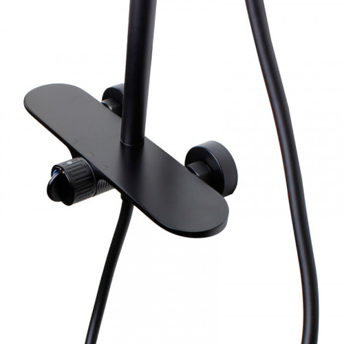 Душевая система Bronze de Luxe Icon 80112CB Черная матовая латунь на стену