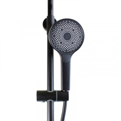 Душевая система Bronze de Luxe Icon 80112CB Черная матовая латунь на стену