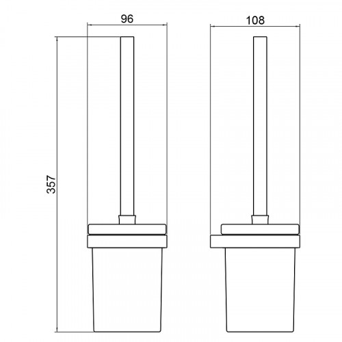 Ершик для унитаза Timo Petruma 15261/00 Хром