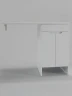 Тумба с раковиной Agger Клин 110 R CLE1100ANWH-D-SKR цвет Белый глянцевый