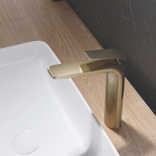 Смеситель для раковины Rose R39G R3911G Золото матовое латунь