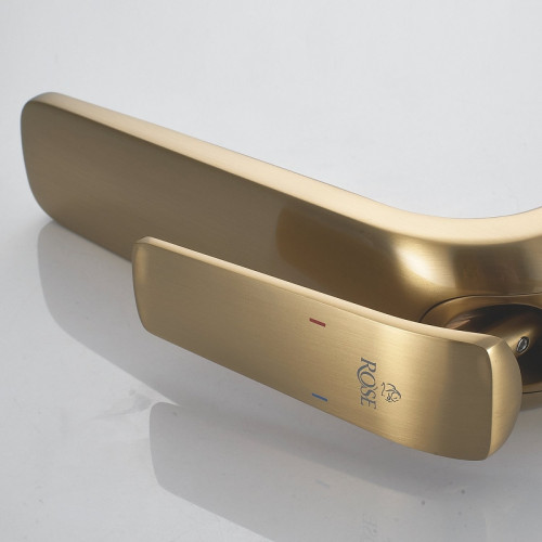 Смеситель для раковины Rose R39G R3911G Золото матовое латунь