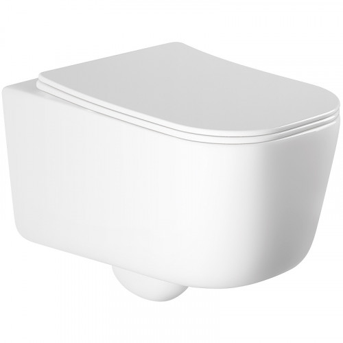 Унитаз Aquatek Лугано AQ2002-00 подвесной с сиденьем Микролифт фарфор подвесной