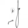 Смеситель для ванны Whitecross Y brushed nickel YSET06NIB Брашированный никель латунь встраиваемый
