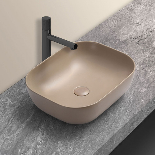Раковина-чаша Vincea 51 VBS-101MC Капучино матовый фарфор накладная