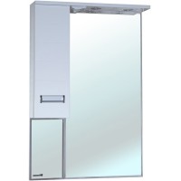 Зеркало со шкафом Bellezza Сиена 60 L 4613909002011 с подсветкой L Белое МДФ / ЛДСП, стекло