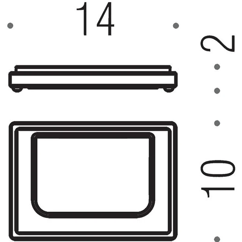 Мыльница Colombo Design Look B1640.NM-VAN Черный матовый