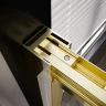 Душевая дверь Veconi Premium Trento PTD-30G 120 PTD30-G-120-01-C4 профиль Брашированное золото стекло прозрачное
