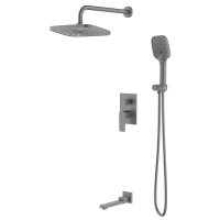 Душевая система Azario Arida AZ-K7354GR цвет Графит
