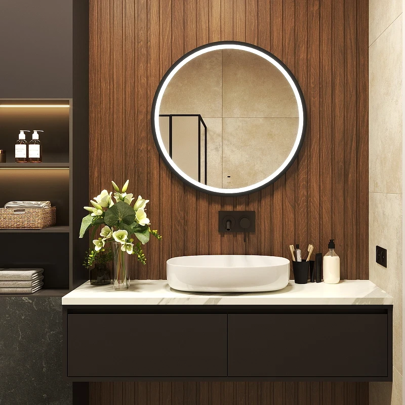 Зеркало Bond Circle 80x80 M60ZE-8080 с подсветкой с бесконтактным выключателем стекло