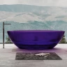 Ванна из полиэфирной смолы Abber Kristall 180х85 AT9702Amethyst Фиолетовая без гидромассажа
