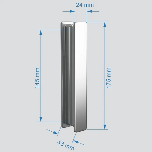 Душевой уголок Abber Sonnenstrand 110х75 AG07110-S75 профиль Хром стекло прозрачное