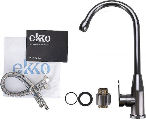 Смеситель для кухни Ekko E4062 Темно-серый