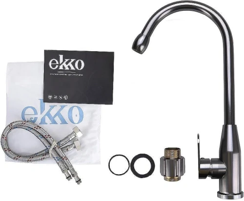 Смеситель для кухни Ekko E4062 Темно-серый