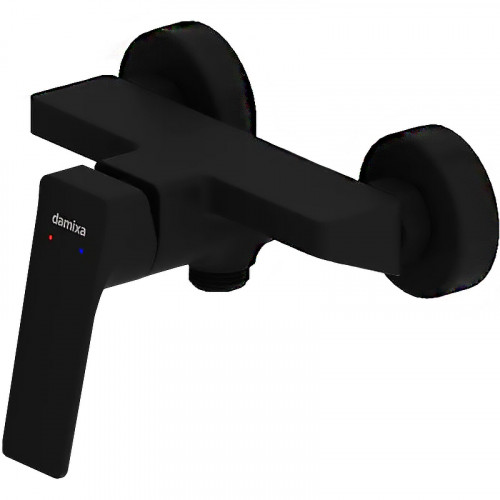 Смеситель для душа Damixa Merkur 402000300 Черный матовый латунь на стену