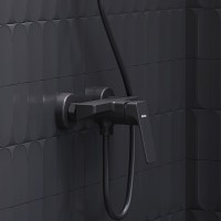 Смеситель для душа Damixa Merkur 402000300 Черный матовый латунь на стену