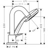Смеситель на борт ванны Hansgrohe Logis 71313000 Хром