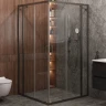 Душевой уголок Cezares Molveno 120x120 MOLVENO-A-22-90+30-C-GM-IV профиль Оружейная сталь стекло прозрачное