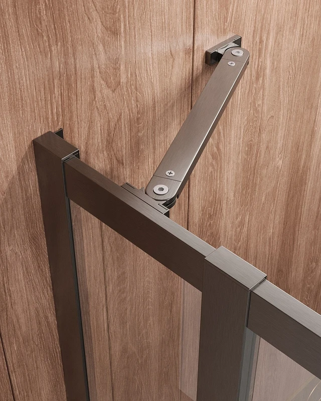 Душевой уголок Cezares Molveno 120x120 MOLVENO-A-22-90+30-C-GM-IV профиль Оружейная сталь стекло прозрачное