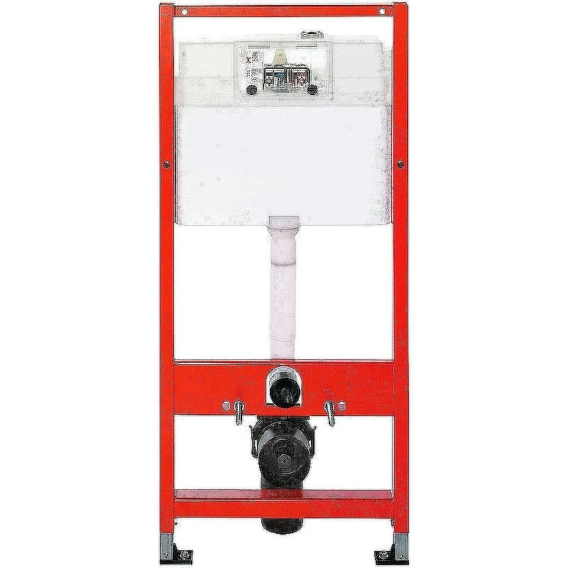Комплект унитаза Berges Gamma 081105 с инсталляцией Tece Base 9400413 с сиденьем Микролифт и Белой клавишей смыва