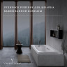 Чугунная ванна Vinsent Veron Concept 170x70 VCO1707042H/VH0015MGD-AS цвет Белый с дугообразными ручками матовое золото и антискользящим покрытием