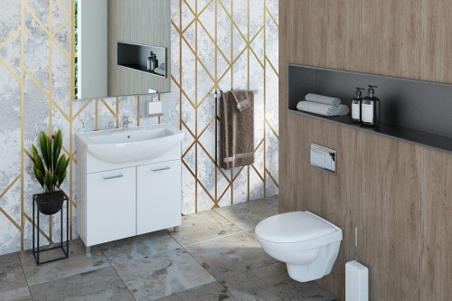 Унитаз Rosa Элеганс 4620008199115 подвесной с сиденьем Микролифт