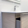 Тумба с раковиной Comforty Тургояк 75 00-00020597 подвесная Дуб светлый