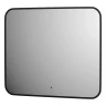 Зеркало Defesto Aura 70х60 DF 2966RH с подсветкой 23W-4500K/ИК - выключатель/Нейтральный белый свет/Черная рама