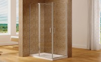 Душевой уголок Aquanet Cinetic AE12-N-120H190U-CT + AE12-N-90H190U-CT 120х90 254238 профиль Хром стекло прозрачное