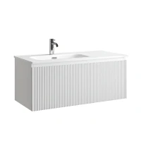 Тумба под раковину Sancos Snob R 1.0 100 L SNR1.0100LW подвесная цвет Bianco