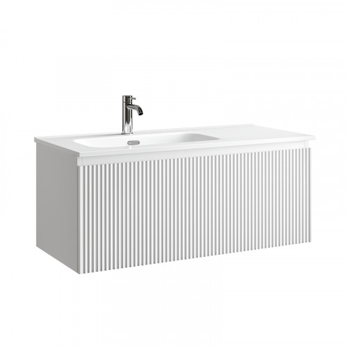 Тумба под раковину Sancos Snob R 1.0 100 L SNR1.0100LW подвесная цвет Bianco