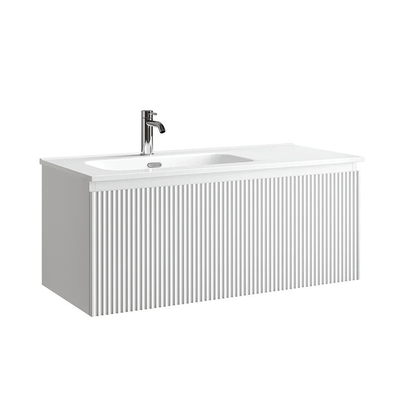Тумба под раковину Sancos Snob R 1.0 100 L SNR1.0100LW подвесная цвет Bianco