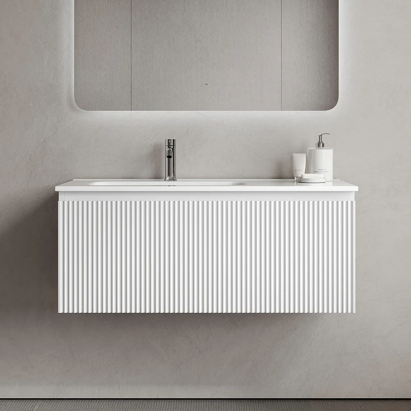 Тумба под раковину Sancos Snob R 1.0 100 L SNR1.0100LW подвесная цвет Bianco